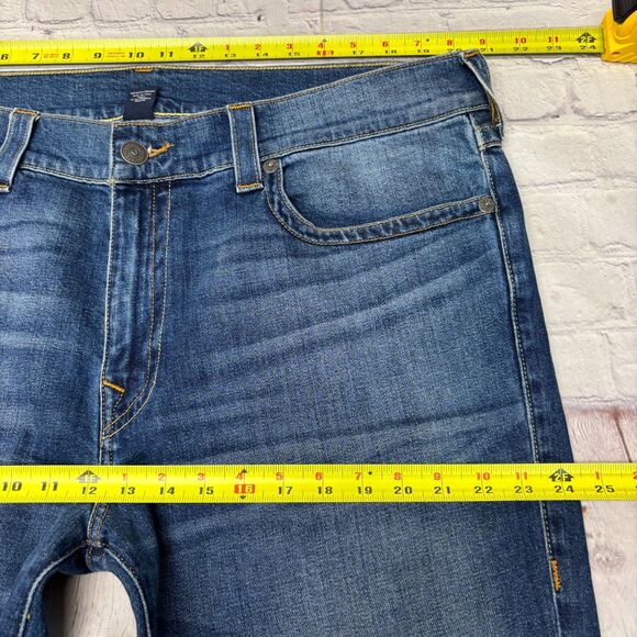 True Religion Men Flap Ricky Relaxed Straight Jeans Size 40 Blue Denim D046 -7 - Picture 4 of 16